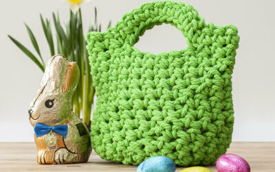 Easy Chunky Crochet Easter Basket