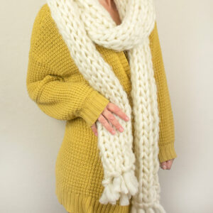 chunky wool scarf pattern. Chunky Knitting Pattern