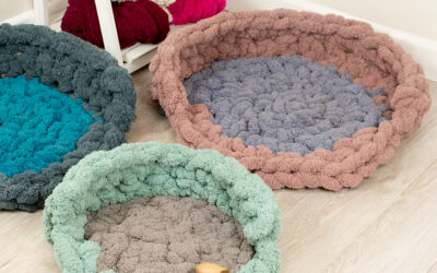 Chunky Crochet Pet Bed Pattern | Easy to Follow Video Tutorial | with Purchase of Patty Pet Bed Crochet Pattern (40-55cm Diameter)