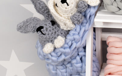 Squiggly Storage Bag Kit | Chunky Crochet Storage Bag Gift | Handmade Crochet Toy Storage | Using 500 Grams Squiggly Chunky Yarn