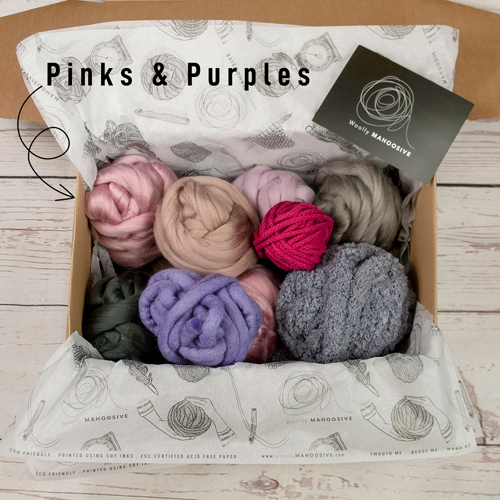 Chunky Yarn Weave WEAVERS & CRAFTER’S COLLECTION | ASSORTED COLOURS & TEXTURES | MIX OF CHUNKY YARNS