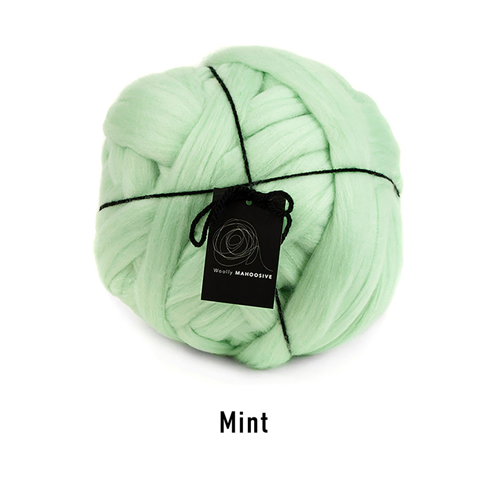 mint coloured mammoth arm knitting yarn, 1 kilogram ball