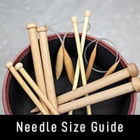 Needle size guide