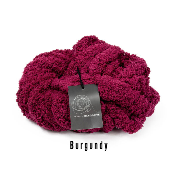 burgundy super chunky chenille yarn