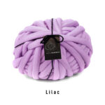 lilac get stuffed tube yarn for making crochet storage basket 