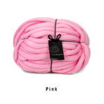 crochet storage basket yarn - get stuffed too pink 
