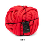 get stuffed too crochet storage basket yarn in red