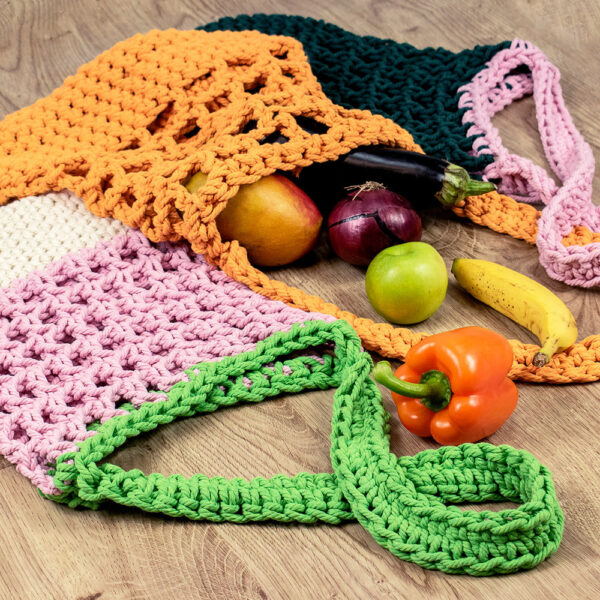 Mollie Market Bag | Free Crochet Cord Bag Pattern Download