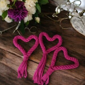 Heart fob macrame kit
