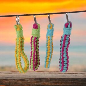 Macrame Key Fob / Bag Tag