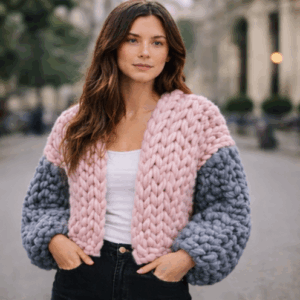 Design Your Own Super Chunky Knit Cardigan Kit.